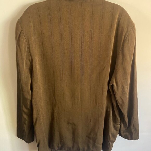 Vintage 90’s Z. Cavaricci Brown Double Breasted Blazer - Picture 5 of 5